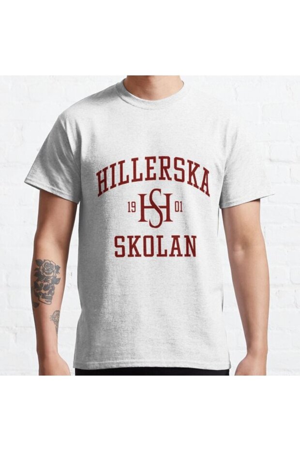 Loose Fit Unisex Young Royals School Logo Design Printed T-shirt