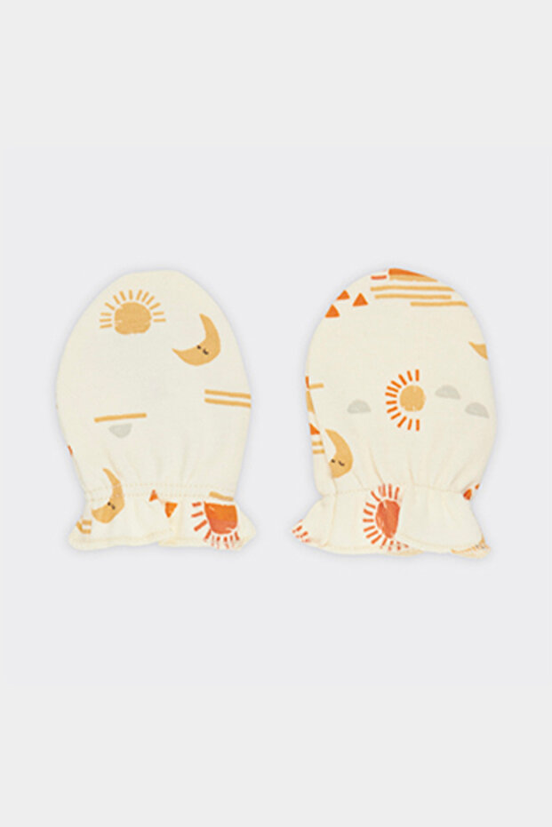 Yenidoğan Baskılı Ekru Eldiven - 2