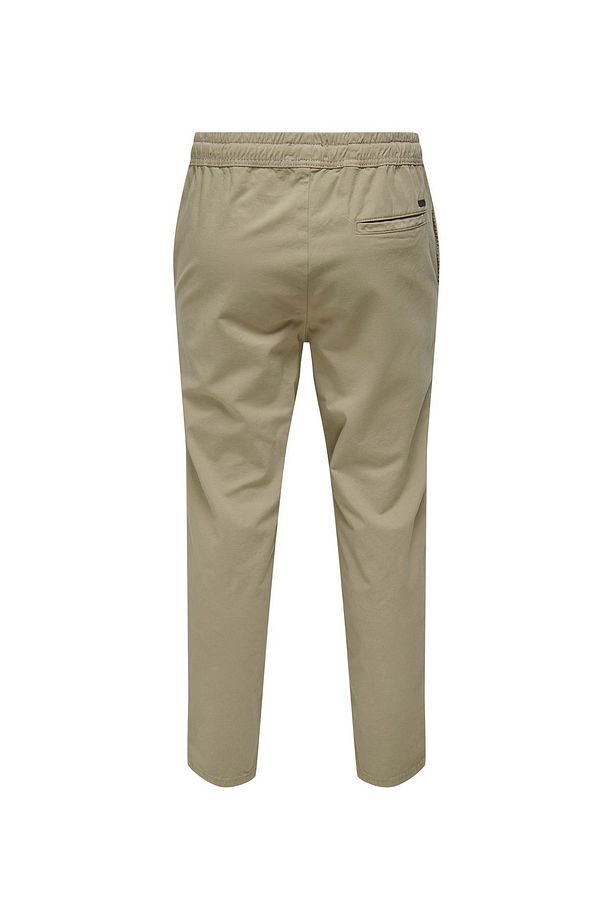 Yüksek Bel Normal Açık Kahve Erkek Chino Pantolon ONSLINUS TAPER 0183 PANT NOOS - 6