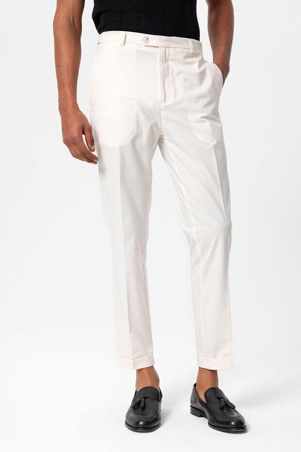 Slim Fit Double Leg Men's Trousers
