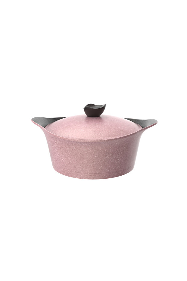 Aeni Cooking Pot 24cm - Pink Marble, Ek-ad-c24