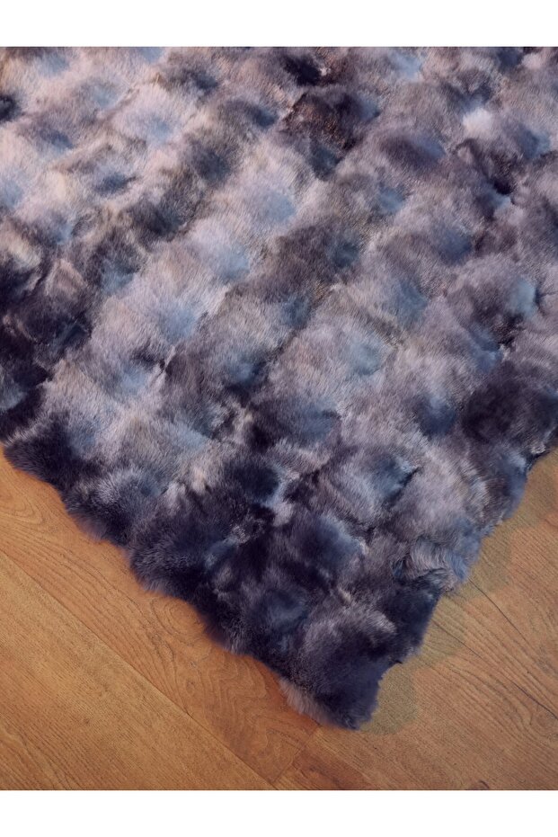 Rex Tavşanı Bubble Post Halı Multi Gri - 4