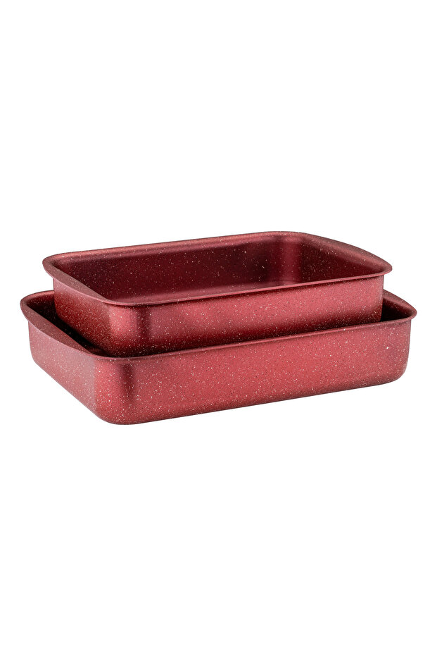 - 2 Parça Granit Köşeli Tepsi - 2