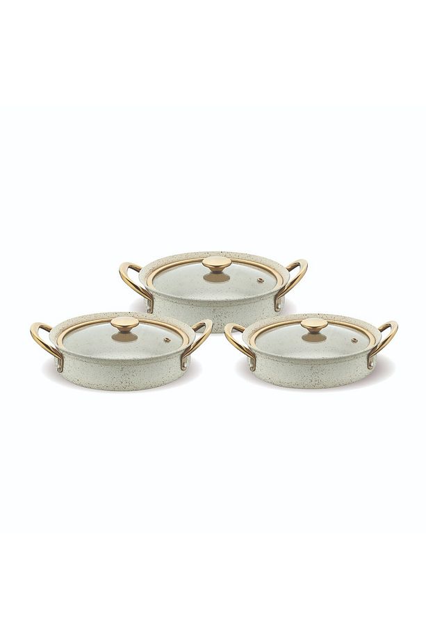 EFSANE GRANİT OMLET SET BEJ - 1