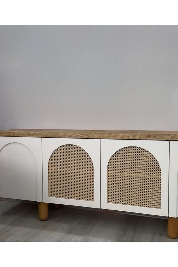 BOHEM EKRU- KUBBE MODEL HAZERANLI KONSOL  200*45*82 - 2