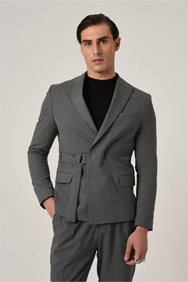 Belted Blazer Jacket