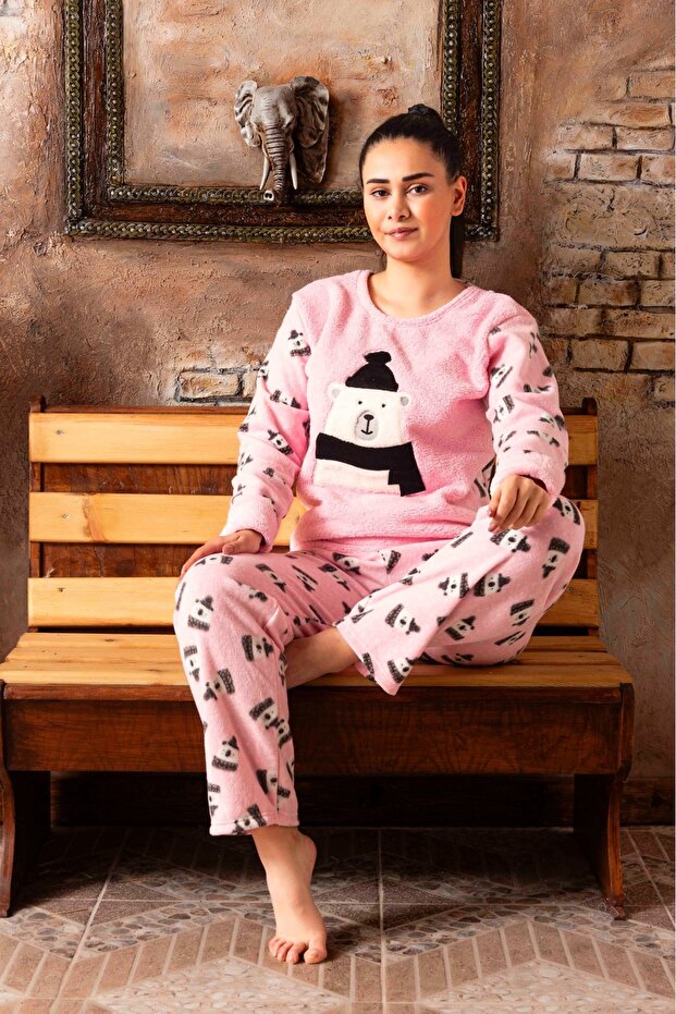 Women's Fleece Plush Pajama Set New Season