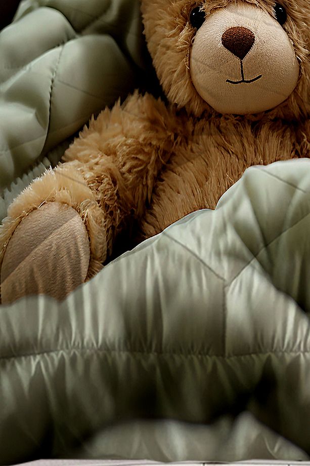 Oyuncak Ayı Teddy Desenli Kız Çocuk Tek Kişilik Kapitoneli Yorgan Kılıfı Uyku Seti - 3