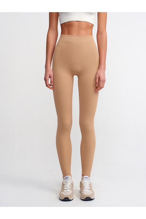 Fitilli Poliamid Tayt-camel - 3