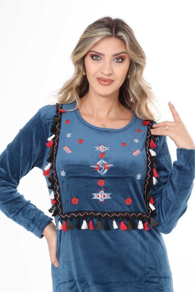 ROCHIE DE CATIF DE DAMĂ MÂNECĂ LUNGĂ - 3
