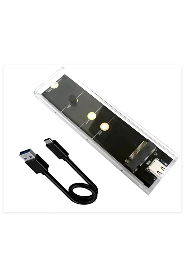 PrimeX PX-M2001 RGB M2 Sata, M2 NVMe SSD Kutusu, Type C USB3.0 NVMe SSD Kutusu ,NVMe M.2 SSD Hdd Kut - 1
