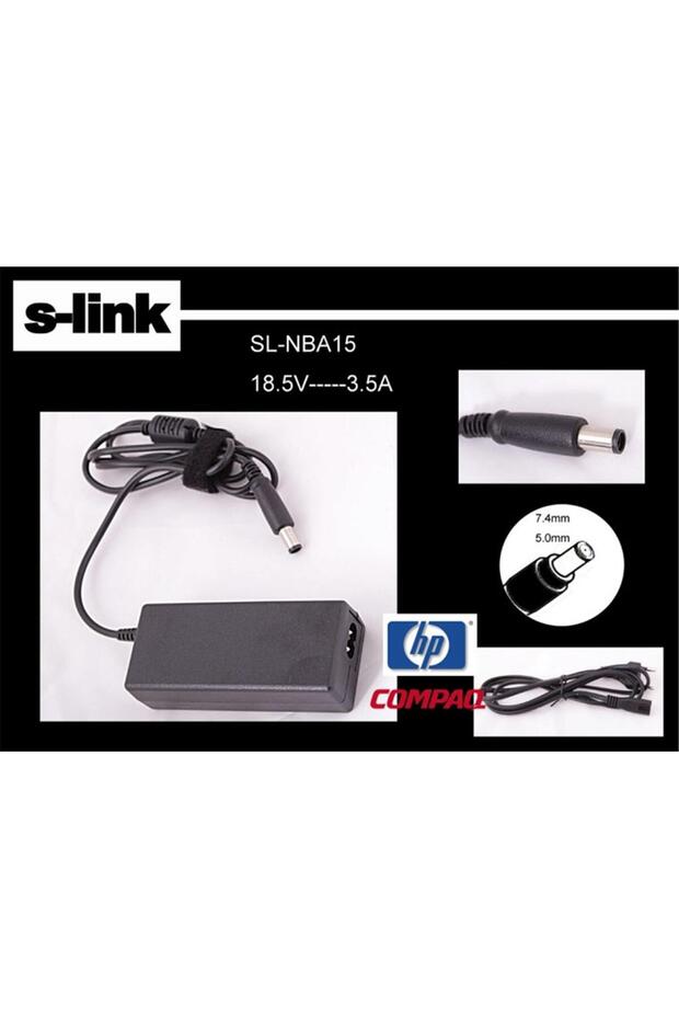 محول الكمبيوتر المحمول S-link SL-NBA15 18.5v 3.5a 7.4-5.0