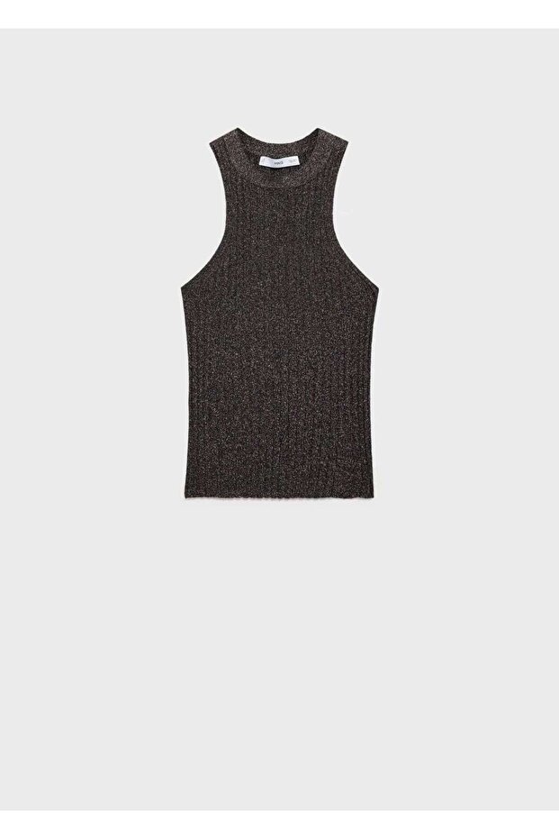 Halter yaka lureks triko bluz - 3