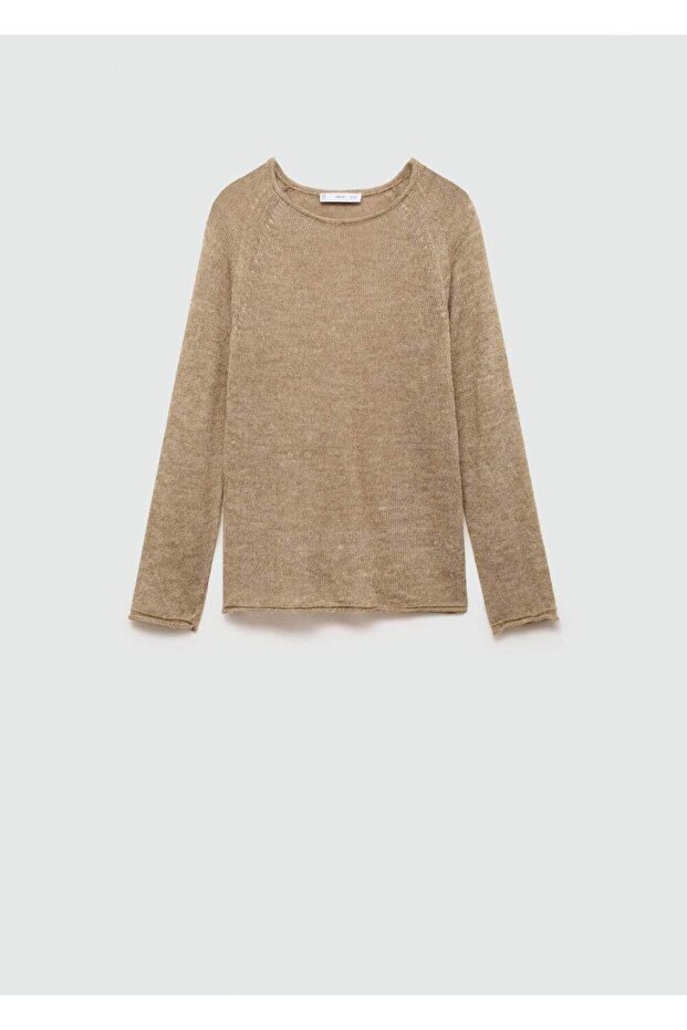 Yuvarlak yaka triko kazak - 3