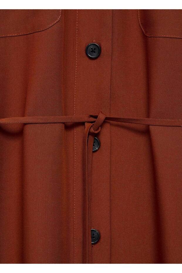 Lyocell-Hemdkleid mit Bindedetail - 6