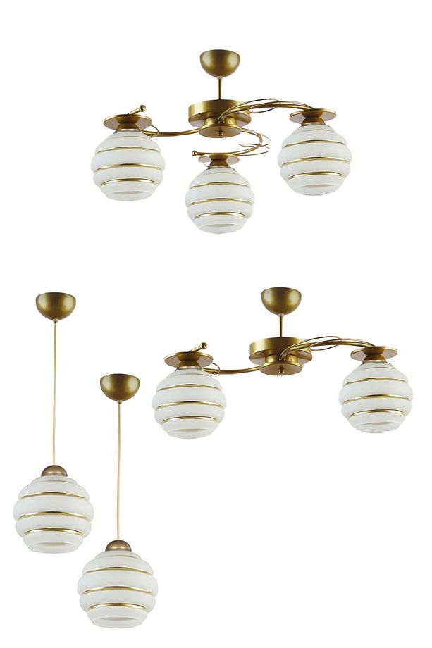 MODERN İLAY AVİZE SETİ SALON YATAK ODASI MUTFAK GİRİŞ 2Lİ 3LÜ TEKLİ AVİZE - 1