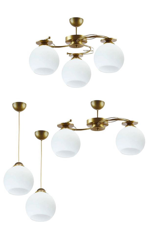 MODERN İLAY AVİZE SETİ SALON YATAK ODASI MUTFAK GİRİŞ 2Lİ 3LÜ TEKLİ AVİZE - 1