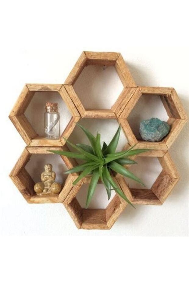 YEDİ GÖZ AHŞAP RAF - 1