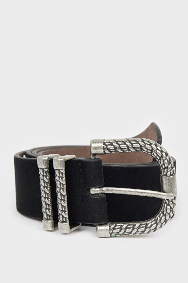 Women's Faux Leather Jean Belt E1354Axns