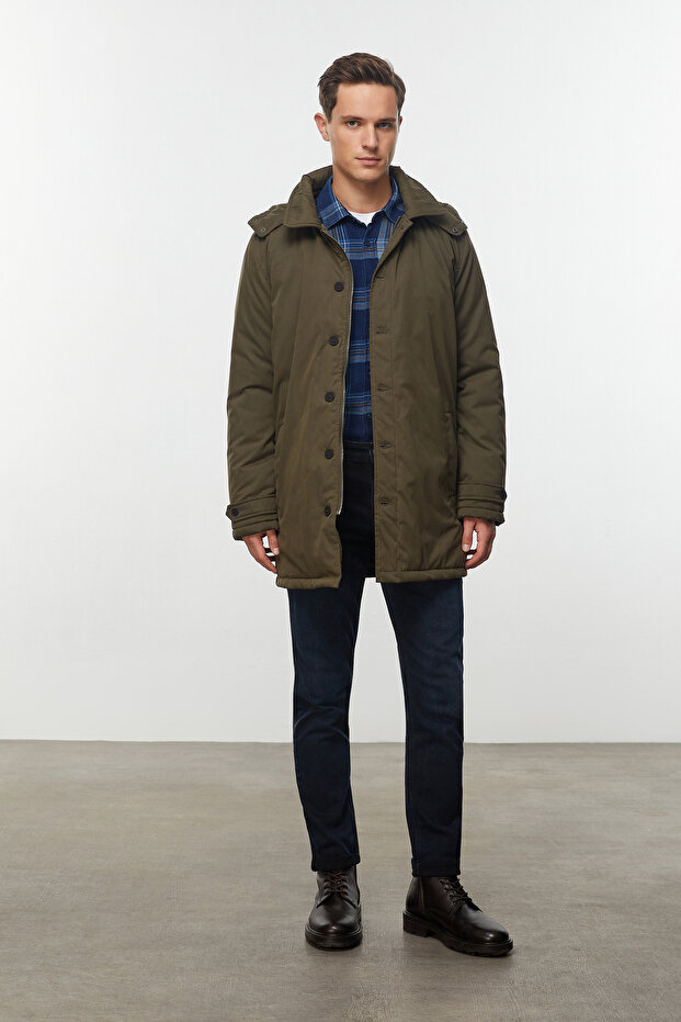 ÇIKARILABİLİR KAPÜŞONLU PARKA - 1