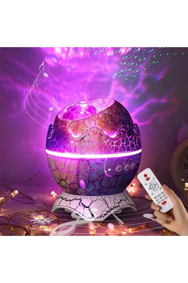 Bluetooth dinozor yumurtası hoparlör Projeksiyon okyanus dalgasi gece lambasi çocuk ve yetiskin - 1