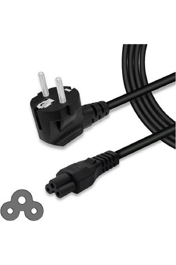 1.5 Metre Notebook Laptop Şarj Adaptörü 3lü Yonca 3 Pinli Dizüstü Bigisayar Power Güç Kablosu C5 - 1