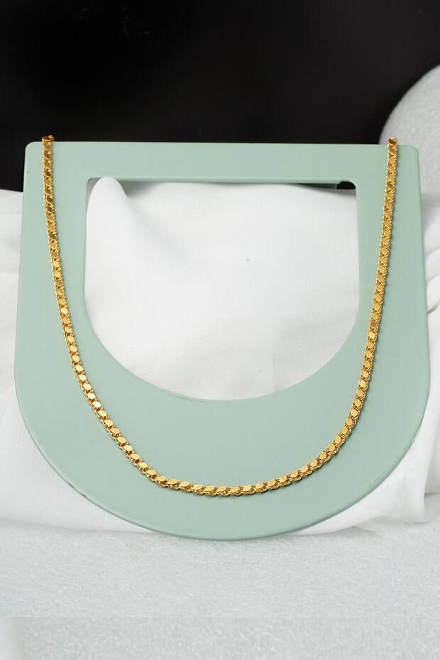 Maraş Pullu Altın Zincir -50 cm - 7