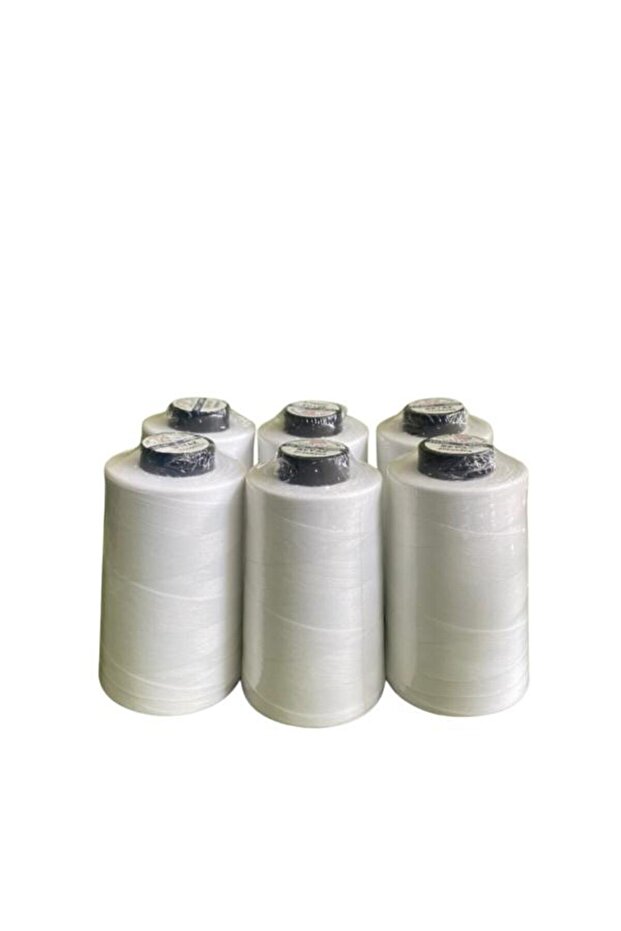 مجموعة خيوط الخياطة المكونة من 6 قطع - 120 قطعة بدون بوليستر - 1