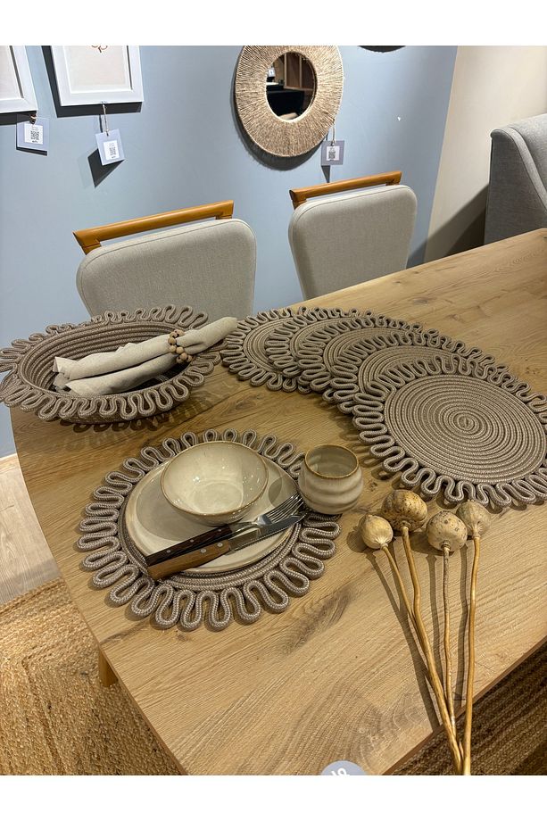 Taş Galaxy Modern Jüt Supla Ve Ekmeklik 7'li set - 5