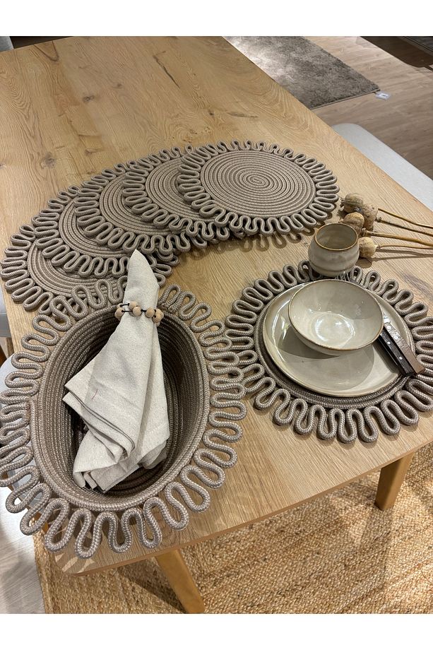 Taş Galaxy Modern Jüt Supla Ve Ekmeklik 7'li set - 3