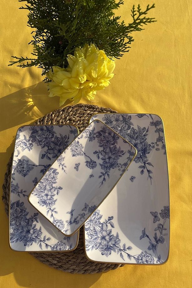 Gönül Spring Time 3'lü Kayık Tabak G4181 - 1