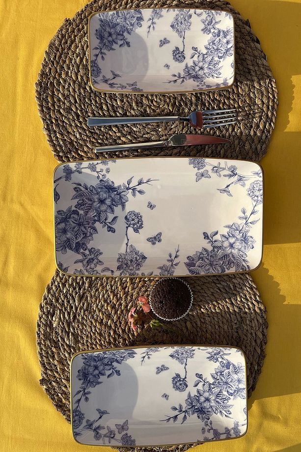 Gönül Spring Time 3'lü Kayık Tabak G4181 - 6