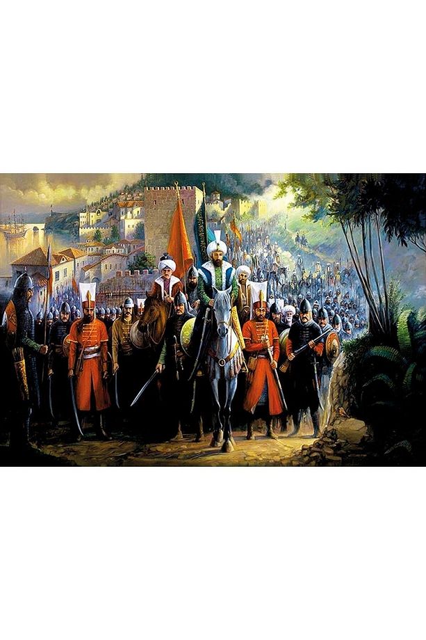 Fatih Sultan Mehmet Istanbul'un Fethi Kanvas Kanvas Canvas Tablo - 5