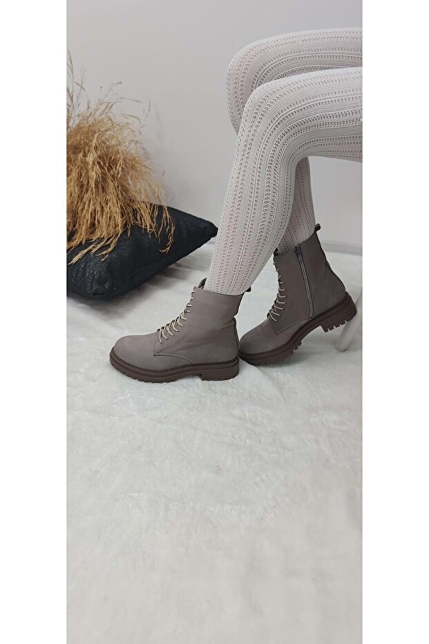 GERÇEK NUBUK DERİ POSTAL BOT - 4