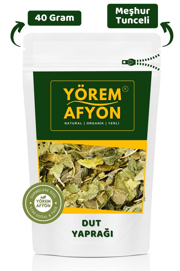 Domestic Crop Branch Dried Mulberry Leaf from Famous Tunceli {Morus Alba} | 40Gr.