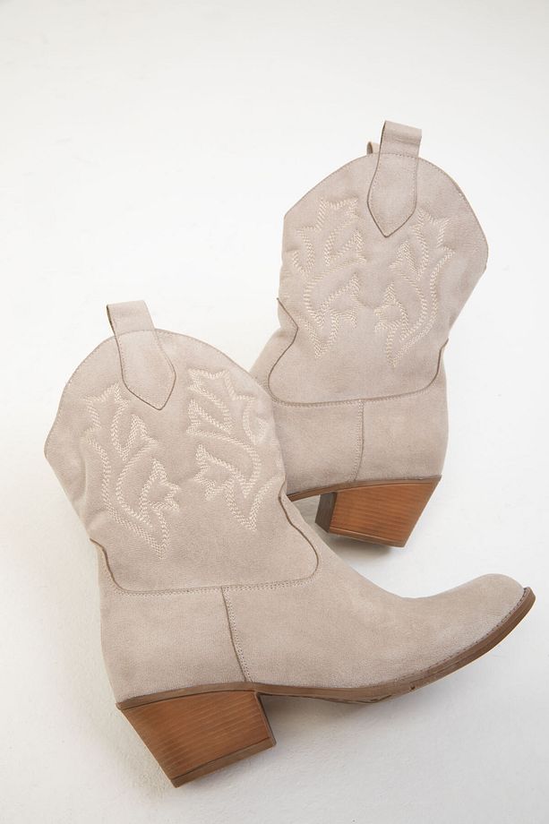 Ten Süet Kadın Bot & Bootie 19803 - 4