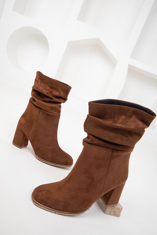 Taba Süet Kadın Bot & Bootie 19822 - 2