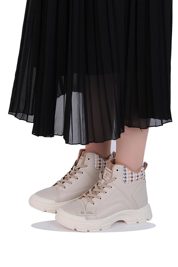 Mp 242-2245Zn Kadın Kürklü Kışlık Düz Bot - 2