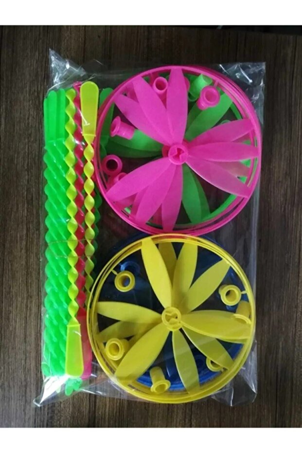 2 adet Dev Boy Uçan Daire - Dev Ufo Pervane - Dev Fırıldak Oyuncak - 4