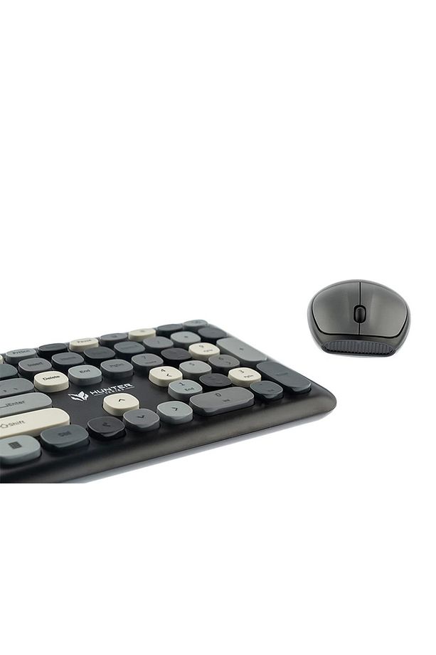 Gray Xt Membranlı Silikon 1600dpı Kablosuz Klavye Ve Mouse Seti - 2