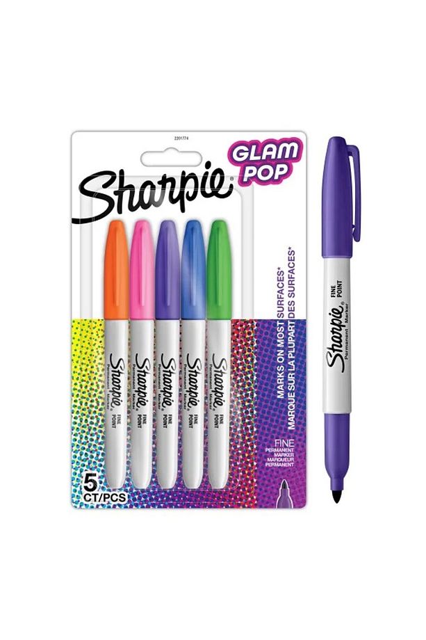 2201774 Glom Pop Permanent Fıne Marker Set 5'li - 1
