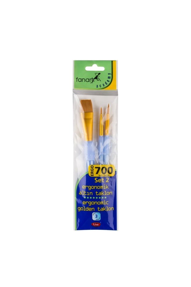 Academy Ergo 700 Series Brush Set-2 3-Piece 7700E.S2