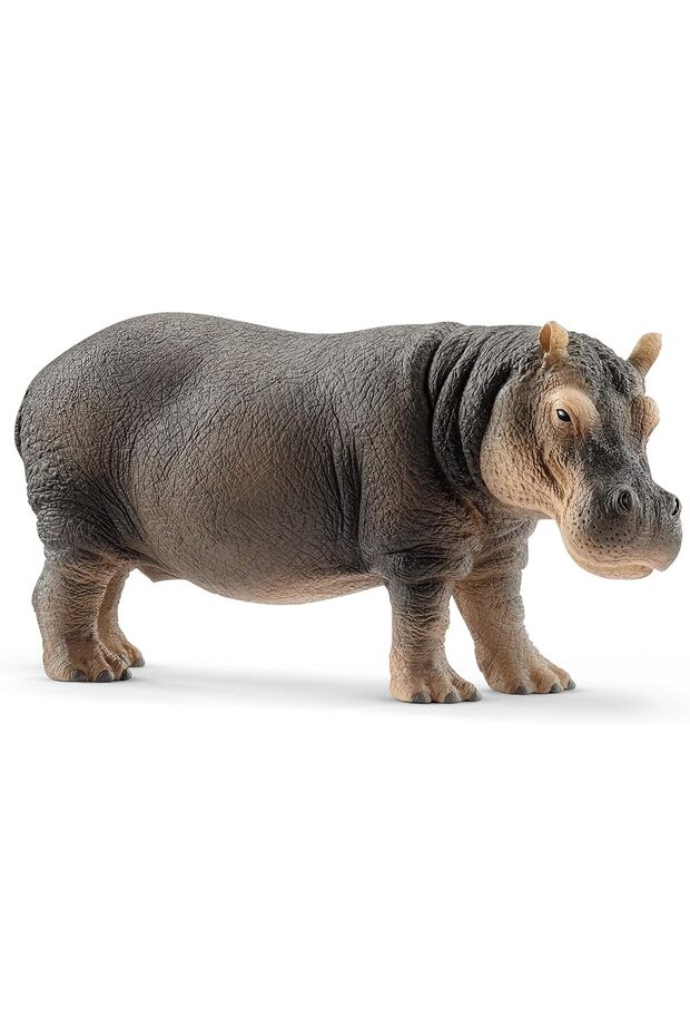 14814 Hippopotamus Figurine – Realistic River Mammal Model for Kids (Ages 3–8)