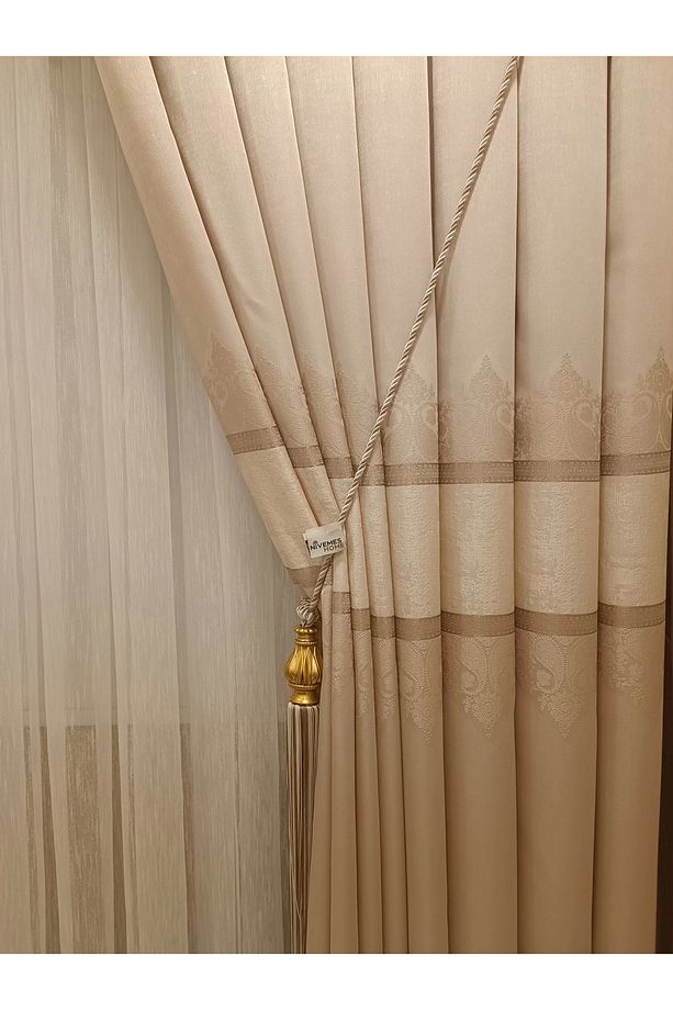 Nivemeshome Lavinya Vizon V-115 (VİYANA) 1/3 Sık Pile Fon Perde Apm - 4