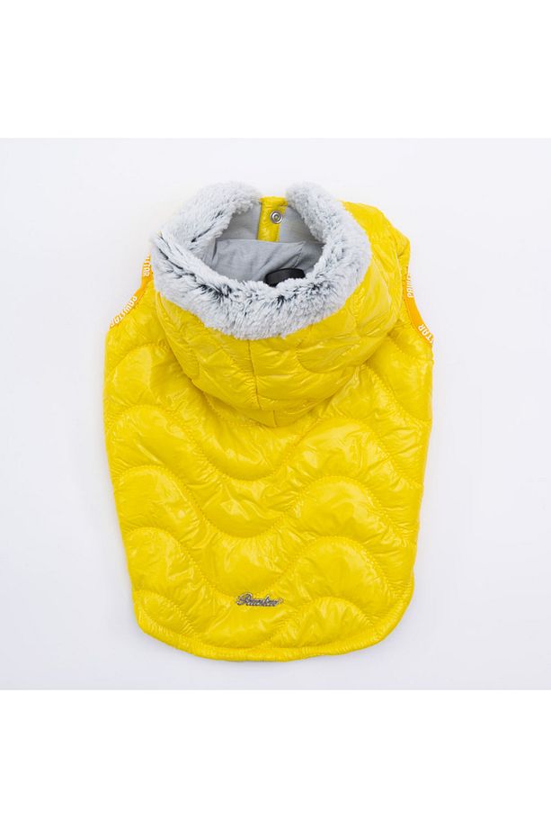 Sarı Light Wave Anorak Yelek Köpek Yeleği Köpek Kıyafeti Köpek Yağmurluk - 4