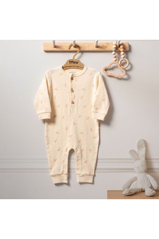 Baby Organic Bird Theme Jumpsuit 2424004