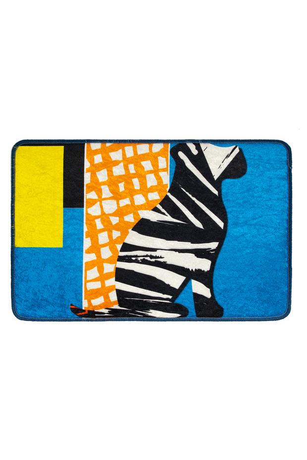 Dogs Geometric Door Mat