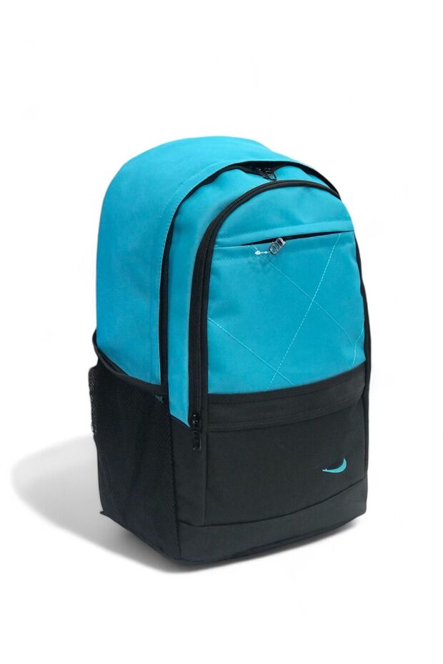 School Bag/Backpack/Middle School Bag/Waterproof Adult Backpack with 2 Water Bottles and 3 Compartments
