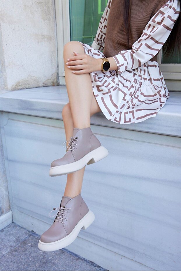 Ella Vizon Hakiki Deri Kadın Bot - 3