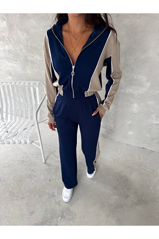 Women's Trimmed Tracksuit Set Modal Fabric / Women Tracksuit Modal Fabric